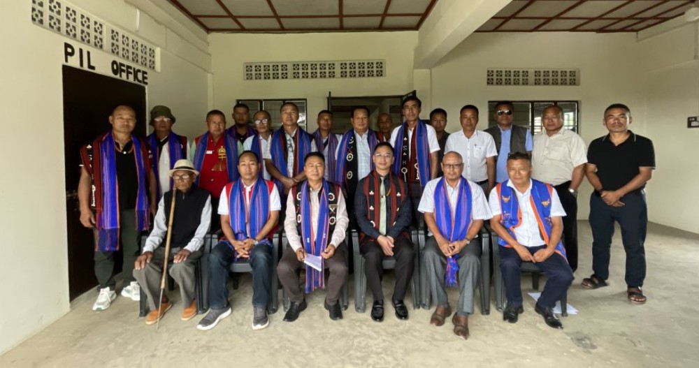 Members of the Sümi and Pochury Hoho during a joint meeting at the Pochury Hoho Office, Meluri, on July 7.